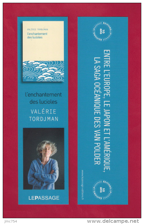 Marque Page. Bookmark.  Valérie TORDJMAN.   Editions Lepassage - Marque-Pages