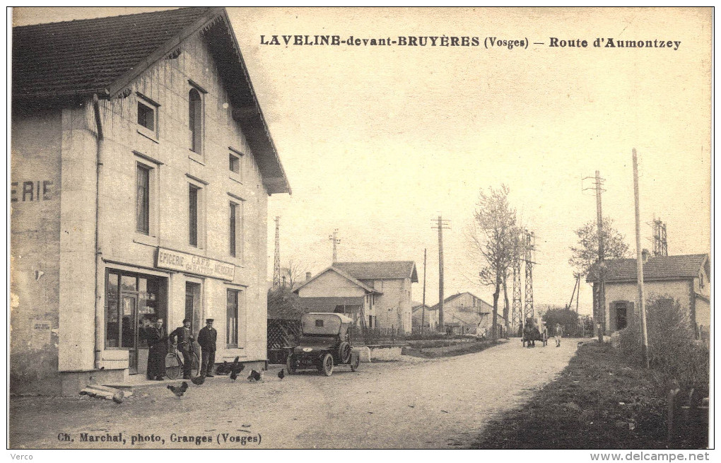 Carte Postale Ancienne De LAVELINE Devant BRUYERES - Autres & Non Classés