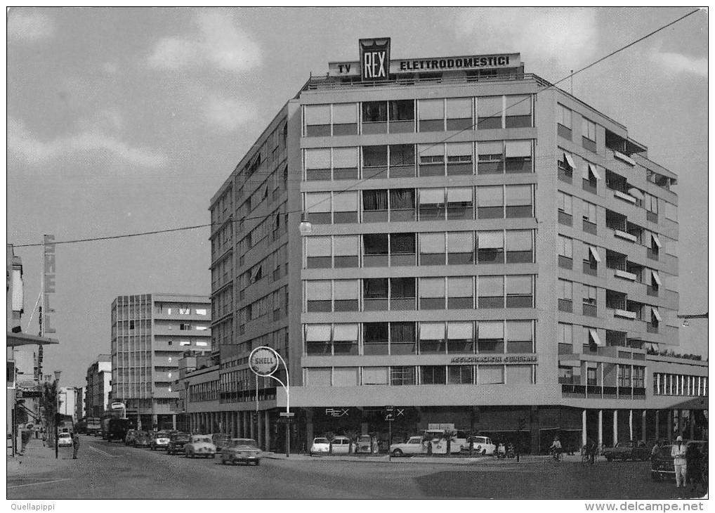 03868 "PORDENONE - LARGO S. GIOVANNI" DISTRIB. SHELL, ANIMATA, AUTO, REX ELETTRODOMESTICI, VERA FOTO.  CART. NON  SPED. - Pordenone