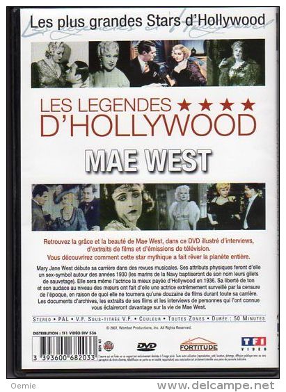 Les Legendes D'hollywood  °°°° Mae West - Classiques