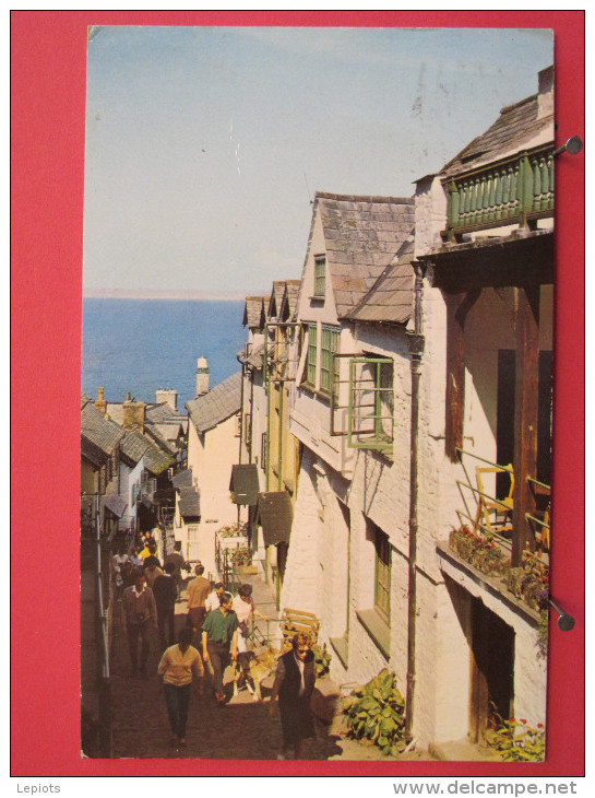 Carte Très Peu Courante - Angleterre - Clovelly - General View - 1973 - Scans Recto-verso - Clovelly