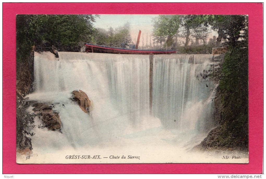 73 SAVOIE GRESY-sur-AIX, Chute Du Sierroz, 1909, (N. D. Phot) - Gresy Sur Aix