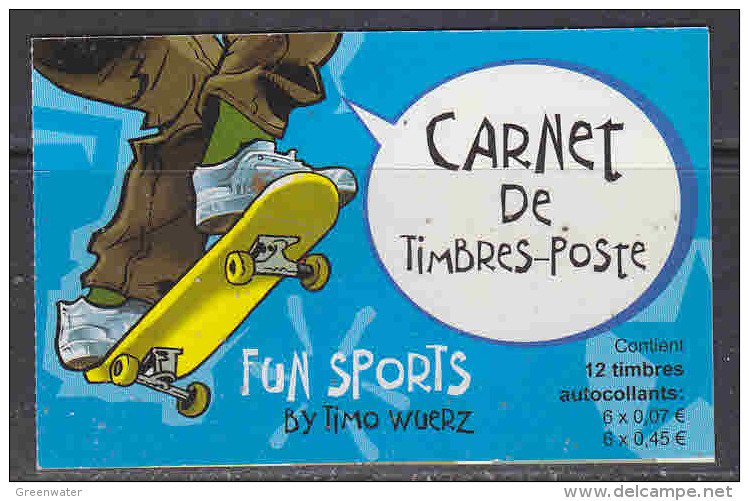 Luxemburg 2002 Fun Sports Booklet With Self Adhesive Stamps ** Mnh (27238) - Carnets