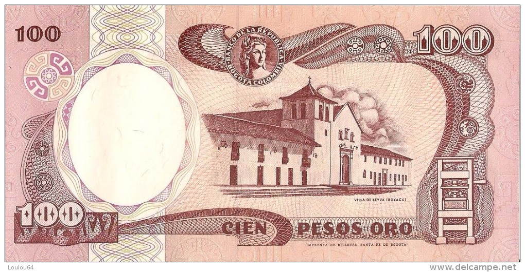 Billets - Colombie - 100 Pesos Oro - 1991 -  Neuf - Non Circulé - - Colombia