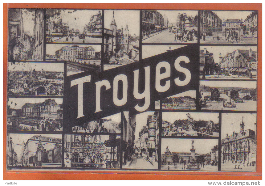 Carte Postale 10. Troyes Multi-vues  Trés Beau Plan - Troyes