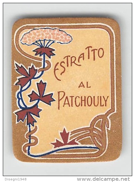 04868 "DITTA PIETRO BORTOLOTTI - BOLOGNA - ESTRATTO AL PATCHOULY" ETICHETTA ORIGINALE PER COSMESI. - Labels