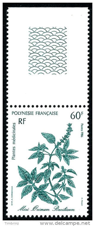 POLYNESIE 1986 - Yv. 270 ** SUP Bdf  Cote= 2,00 EUR - Plante Médicinale Miri Ocimum  ..Réf.POL22440 - Ungebraucht