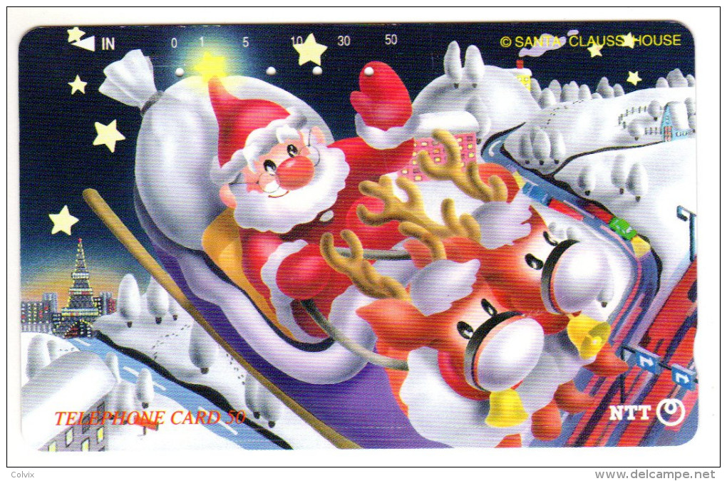 PERE NOEL SANTA CLAUSS CARTE JAPON - Noel