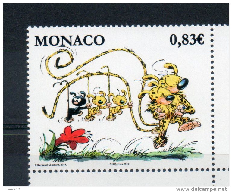 Monaco. Marsupilami. 2014 - Unused Stamps