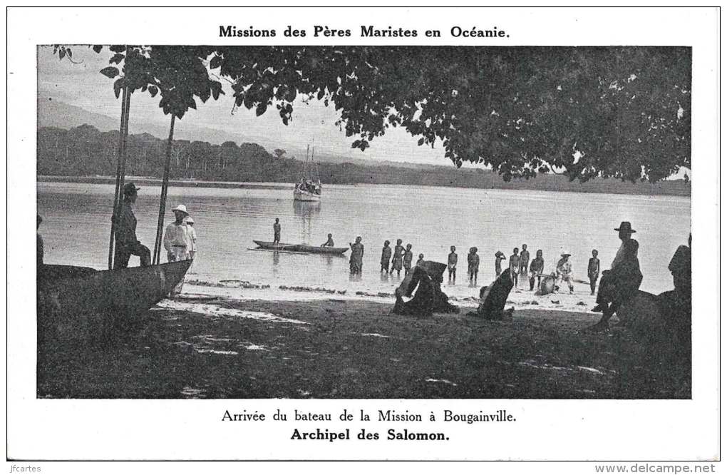 Etr - Océanie - Archipel Des Salomons - Mission Des Pères Maristes - Arrivée Du Bateau De La Mission à Bougainville - Islas Salomon