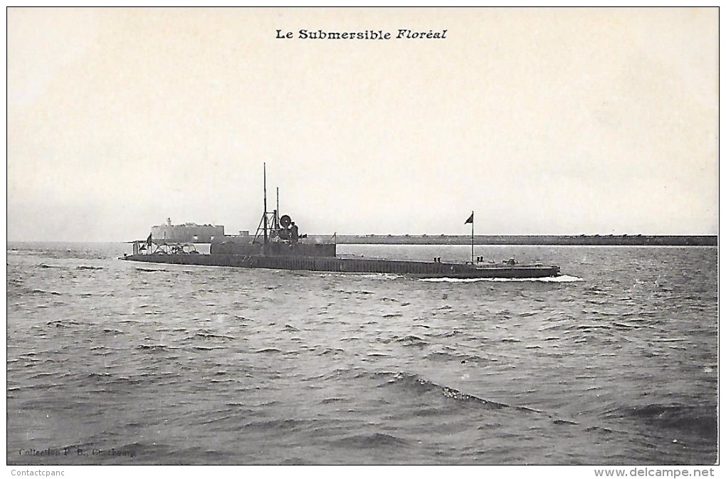 DUNKERQUE  ( 59 )  -  SOUS - MARIN  "  FLOREAL   " - Submarines