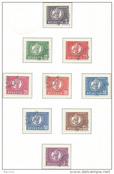 SUISSE - Lot de services neufs et oblitérés de 1955/94 - 26 scans