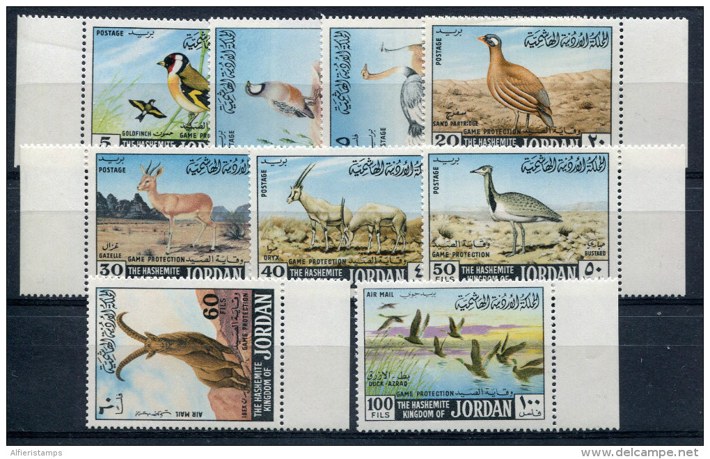 1968- JORDAN-FAUNA/ BIRDS - 9 VAL.- M.N.H. -LUXE !! - Jordanien