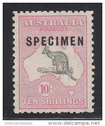 Australia 1929-30 Specimen, Shaved 'P' Variety, Mint Mounted, Small Multi Wmk, Type C, Sc# ,SG 112s - Ungebraucht