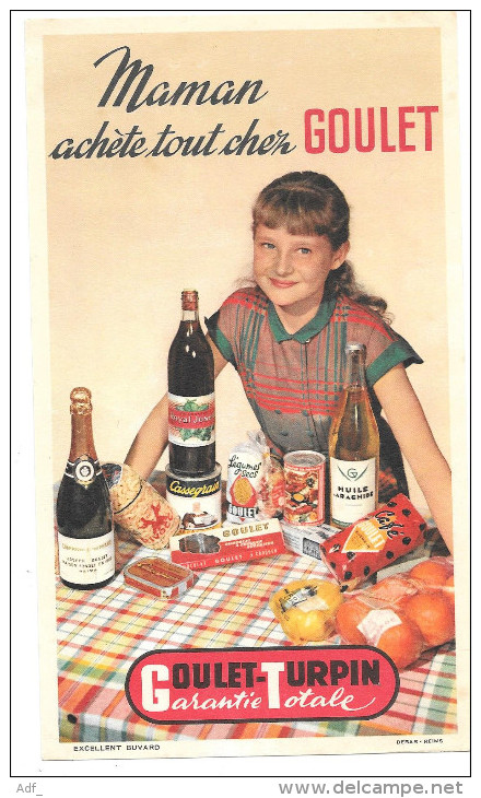 ANCIEN BUVARD PUB PUBLICITE GOULET TURPIN - Alimentos