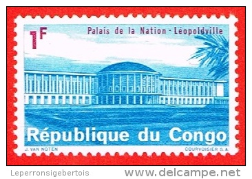 MNH** Congo 1964 Palais De La Nation N° 552  Valeur Faciale 1F - Autres & Non Classés