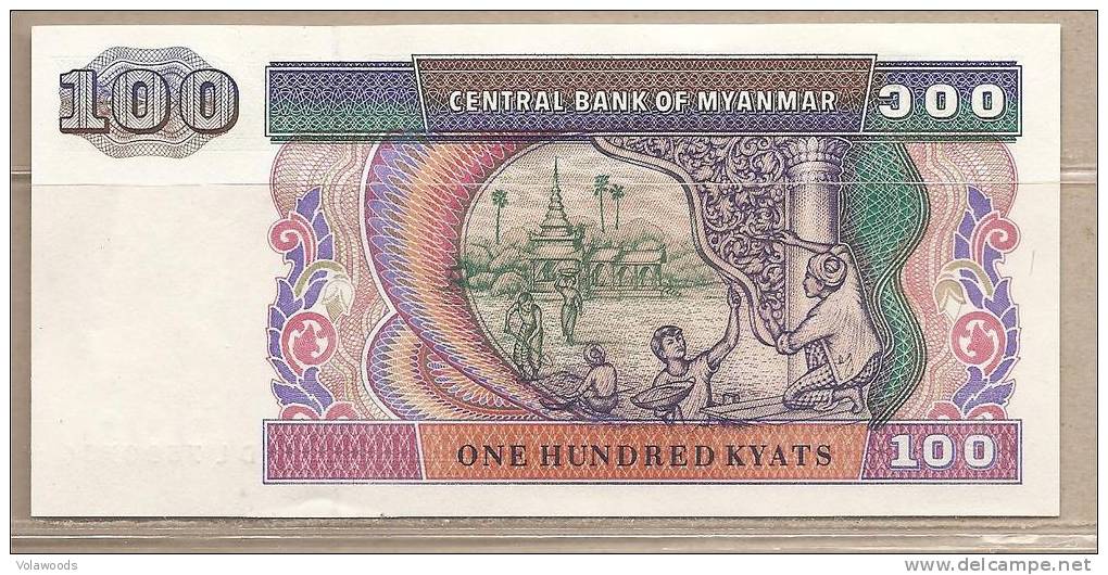 Myanmar - Banconota Non Circolata Da 100 Kyats - 1994 - Myanmar