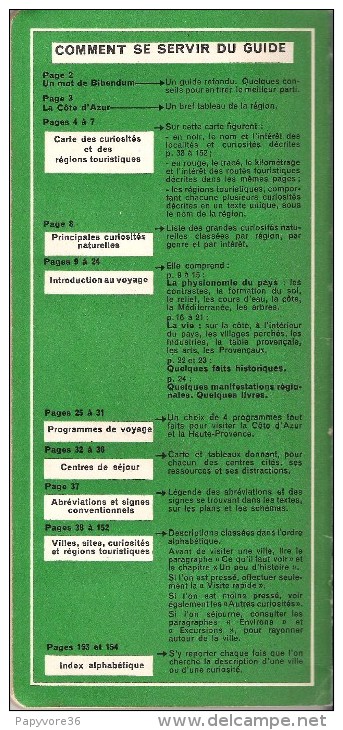 Guide Vert MICHELIN " Côte D'Azur-Haute Provence " - Année 1948 - Michelin (guide)