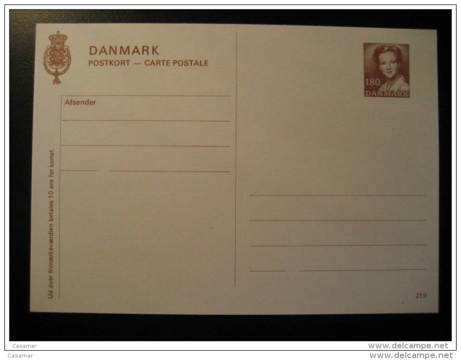 1.80 Postkort Postal Stationery Card Denmark - Ganzsachen