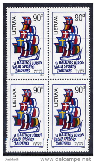 LITHUANIA 1997 Baltic Sea Games Block Of 4 MNH / ** . Michel 644 - Litouwen