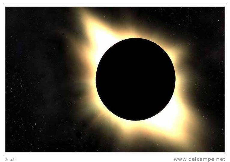 02Y-34-21    H@     Entire Solar Eclipse Astronomy    ( Postal Stationery , Articles Postaux ) - Astronomie