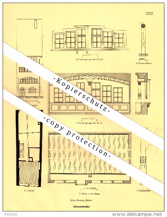 Photographien / Ansichten , 1928 , Diessenhofen , Thurgau , Prospekt , Architektur , Fotos !!! - Diessenhofen