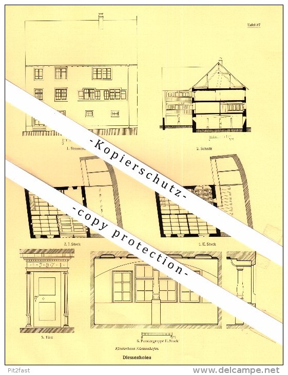 Photographien / Ansichten , 1928 , Diessenhofen , Thurgau , Prospekt , Architektur , Fotos !!! - Diessenhofen