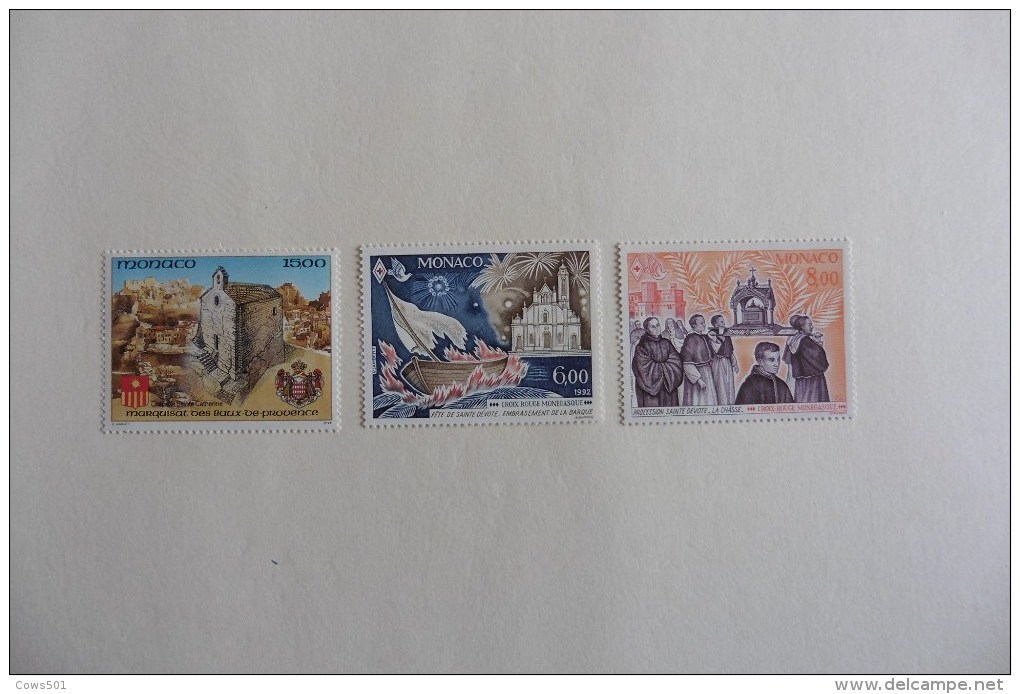 Monaco : 3  Timbres Neufs - Collections, Lots & Series