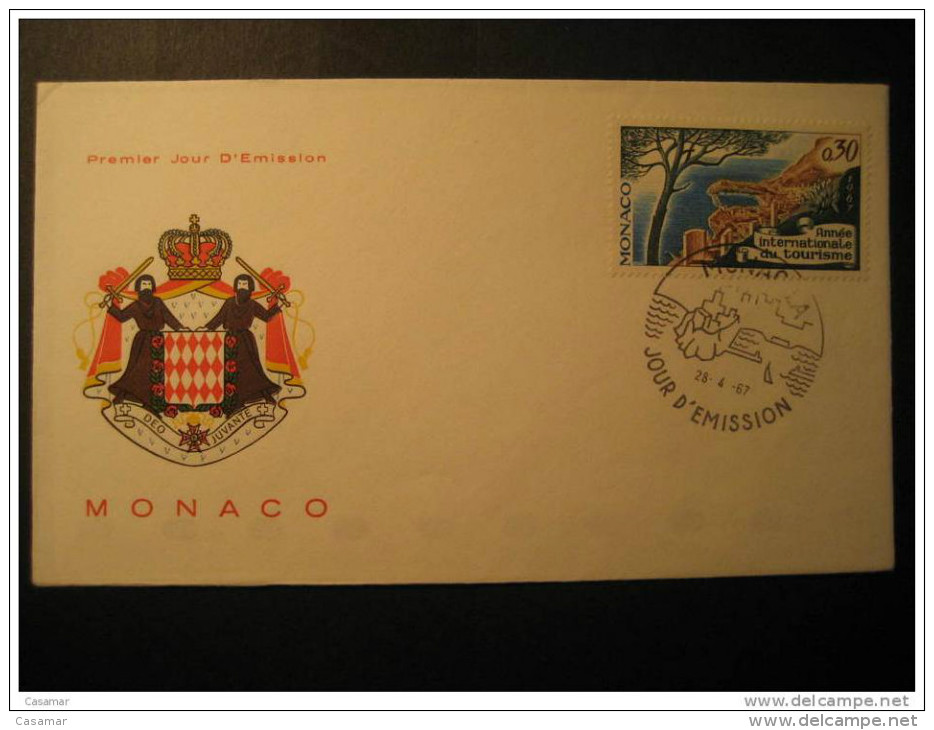 MONACO 1967 Tourisme Tourism Tourist Turismo FDC Cover - Briefe U. Dokumente