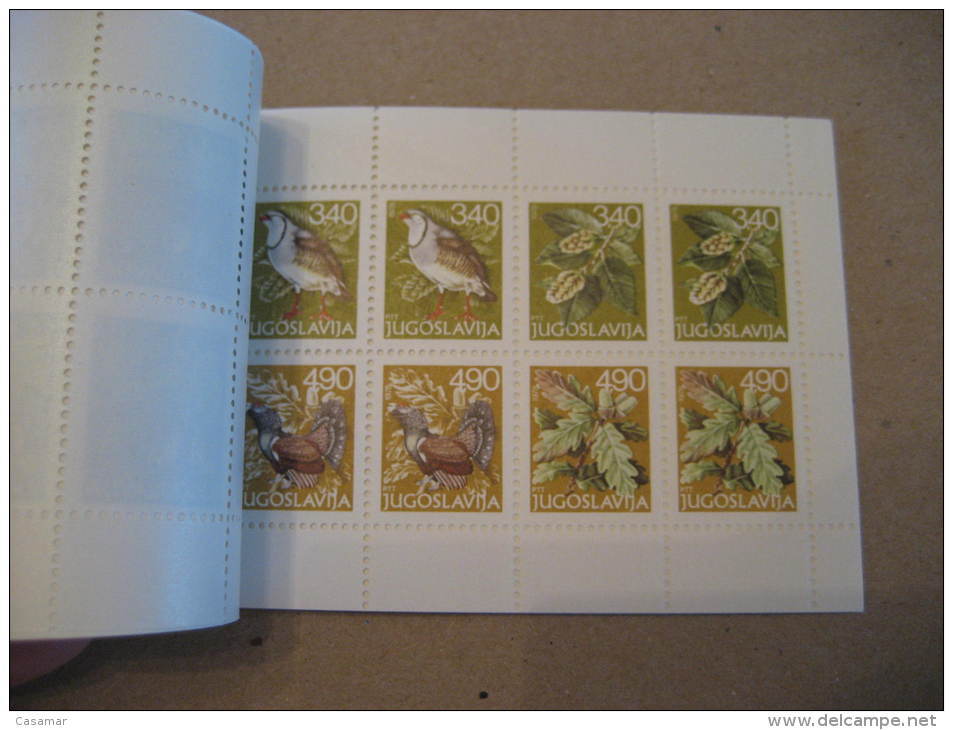 Booklet Yvert N&ordm; 1655A/F Cat. 6 Eur Flora Fauna ** Unhinged YUGOSLAVIA - Postzegelboekjes