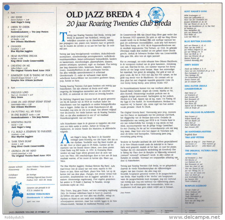 * LP *  OLD JAZZ BREDA 4 ( JAZZ CROONER VOL. 25) - 20 JAAR ROARING TWENTIES CLUB BREDA - Jazz