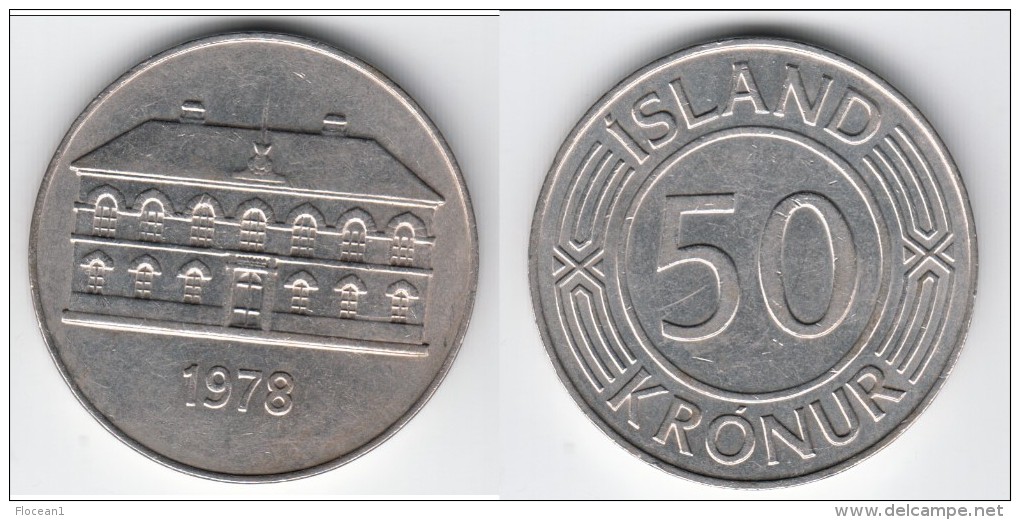 **** ISLANDE - ICELAND - ISLAND - 50 KRONUR 1978 PARLIAMENT BUILDING IN REYKJAVIC **** EN ACHAT IMMEDIAT - Islandia