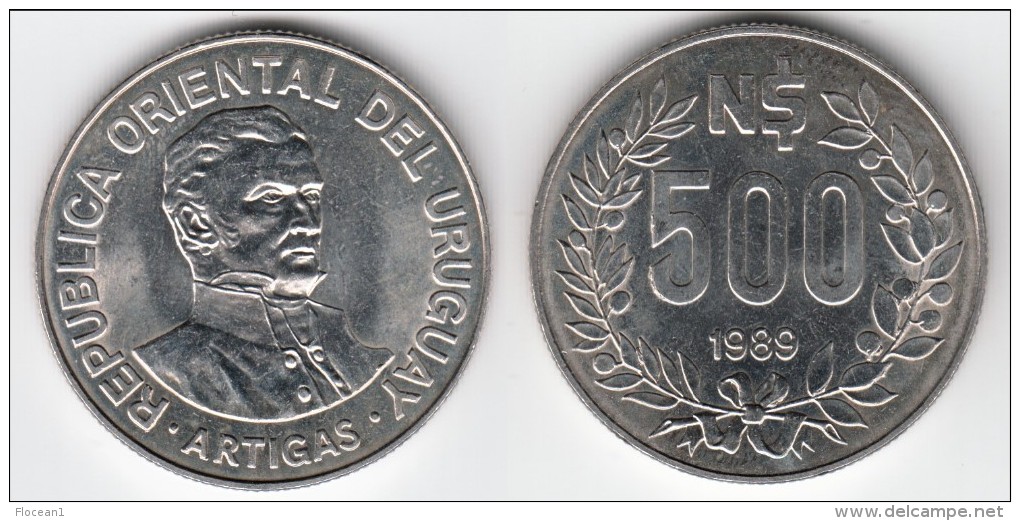 TOP QUALITE **** URUGUAY - 500 NUEVOS PESOS 1989 JOSE GERVASIO ARTIGAS **** EN ACHAT IMMEDIAT !!! - Uruguay