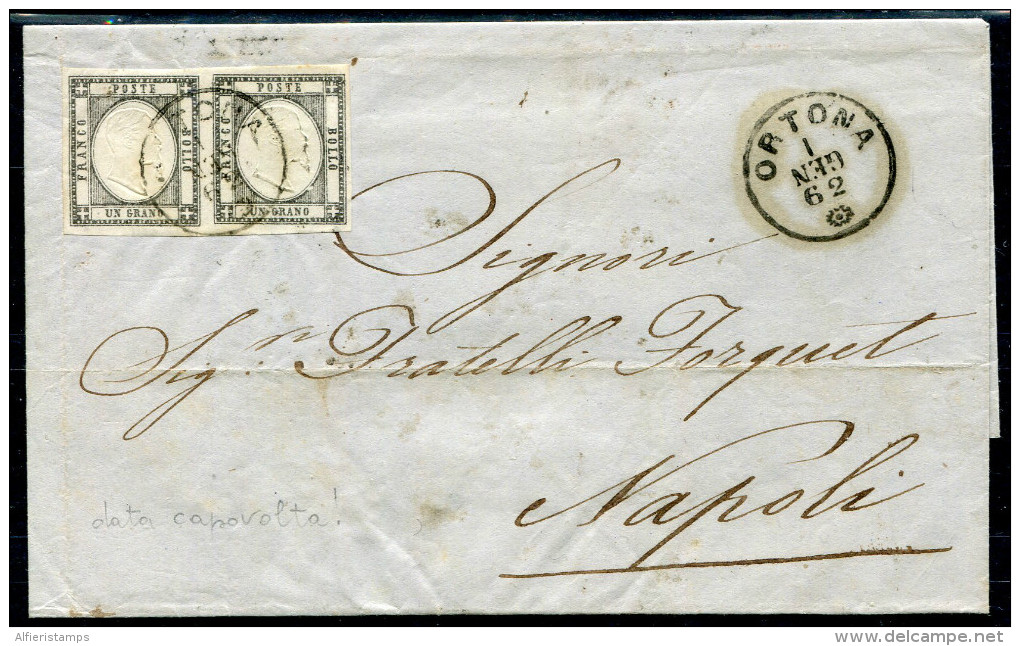1862-NAPOLI -1 GR. X 2 ON INTERESTING  COVER- LUXE !! - Nápoles