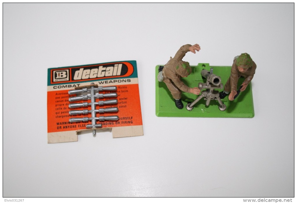 Britains Ltd, Deetail : BRITISH MORTAR, COMBAT WEAPENS, Made In England, *** - Britains