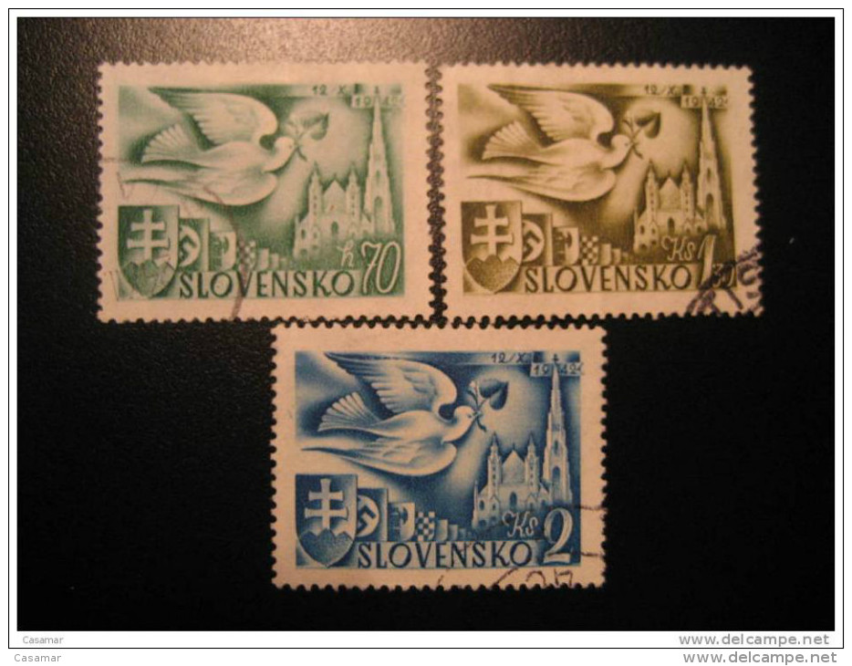 SLOVAKIA Yvert 74/6 Vienne Wien Austria Slovaquie Slowakei Eslovaquia Slovensko Slovacchia - Used Stamps