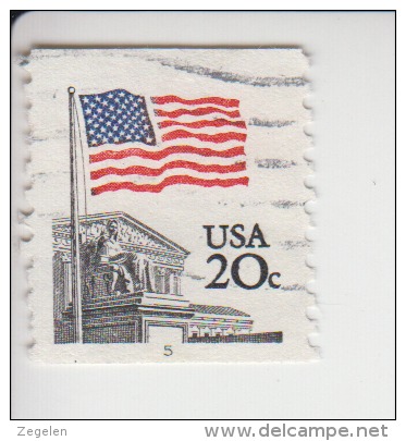 Verenigde Staten(United States) Rolzegel Met Plaatnummer Michel-nr 1522C Ya Plaat 5 - Ruedecillas (Números De Placas)