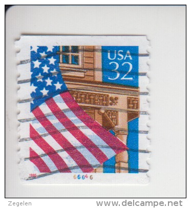 Verenigde Staten(United States) Rolzegel Met Plaatnummer Michel-nr 2563 II C Z Plaat 66646 - Ruedecillas (Números De Placas)
