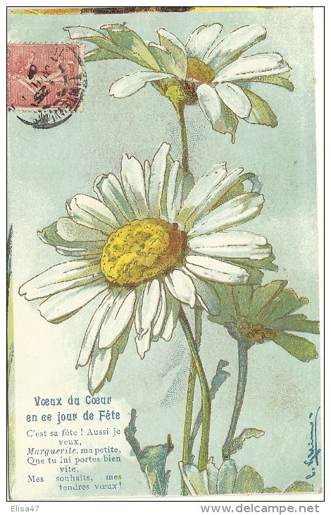 VOEUX  DU  COEUR  EN  CE  JOUR  DE  FETE   MARGUERITE  PAR  CATHARINA  KLEIN - Klein, Catharina