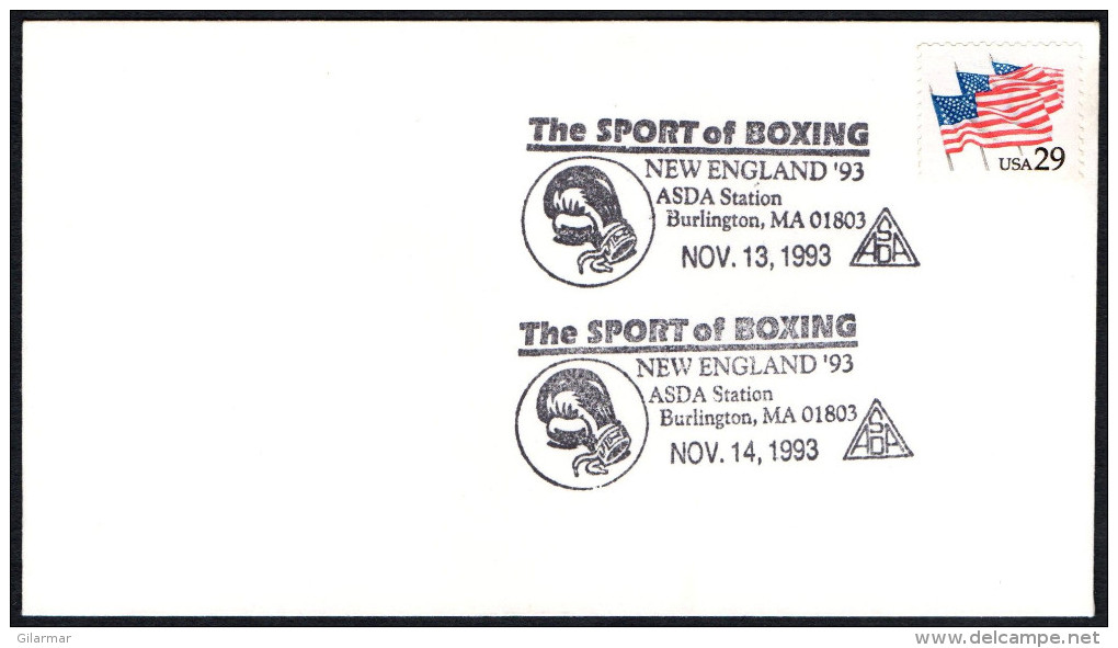 UNITED STATES BURLINGTON 1993 - NEW ENGLAND '93 - THE SPORT OF BOXING - BOXING GLOVES - Boxing