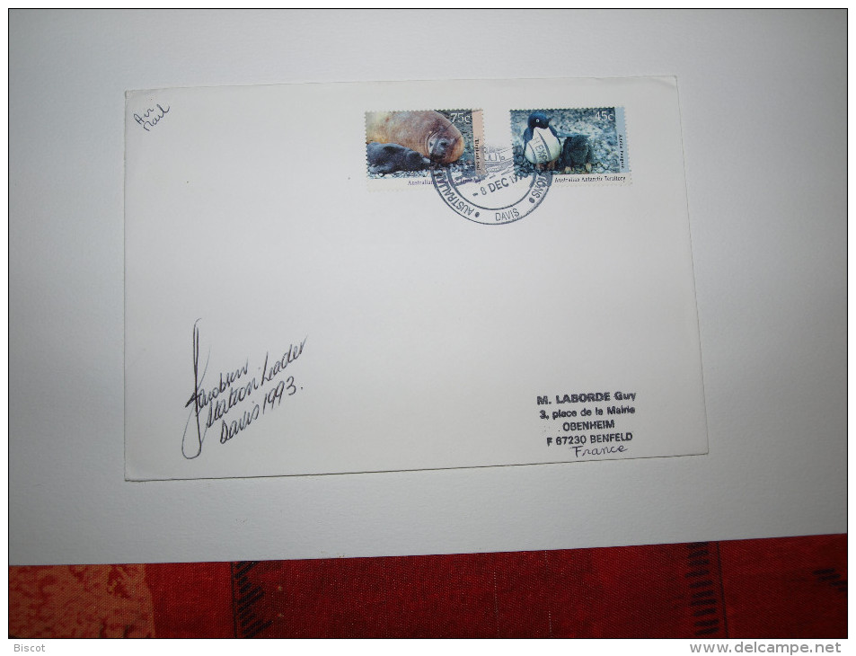 AAT Davis   8 Déc 1998 Incription Et Signature Du Chef De Station - Briefe U. Dokumente