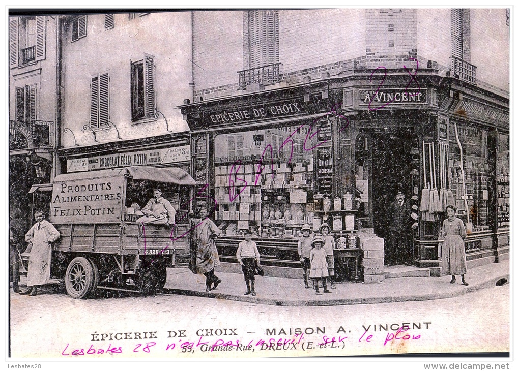 CALENDRIER 1995  FORMAT A4    DREUX  EPICERIE DE CHOIX  Maison A. Vincent Grande Rue "Classeur" - Formato Grande : 1991-00