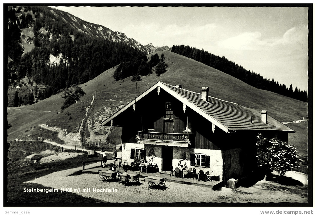 Steinbergeralm Mit Hochfelln  -  Almgasthof  -  Bei Ruhpolding   -  Ansichtskarte  Ca. 1960     (5673 ) - Ruhpolding