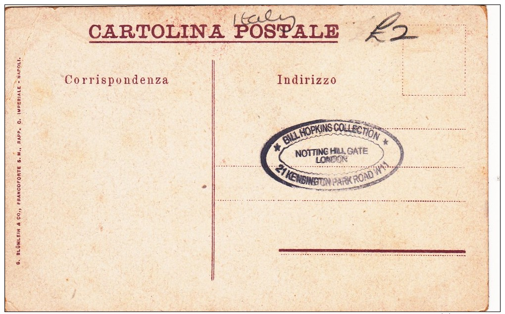 Old Small Card Of Vesuvia,Napoli, Italy,J28. - Napoli (Naples)