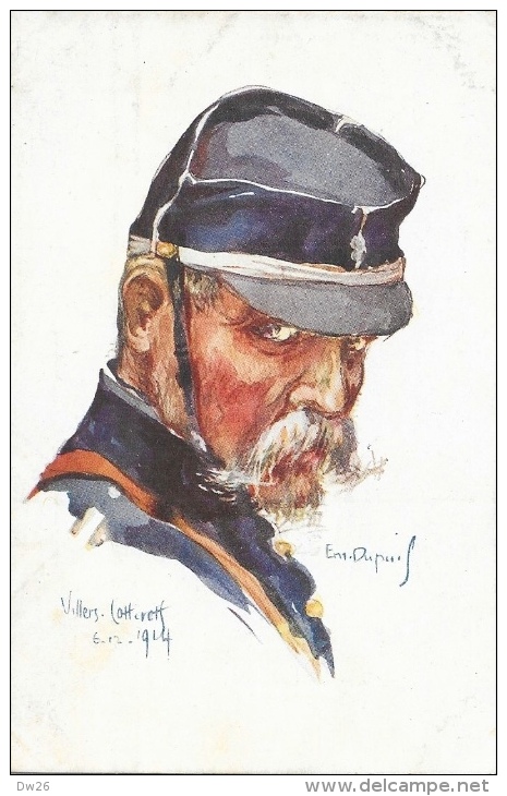 Illustration Emile Dupuis - Villers-Cotterets 1914 - Militaire Moustachu - Série Nos Poilus - - Dupuis, Emile