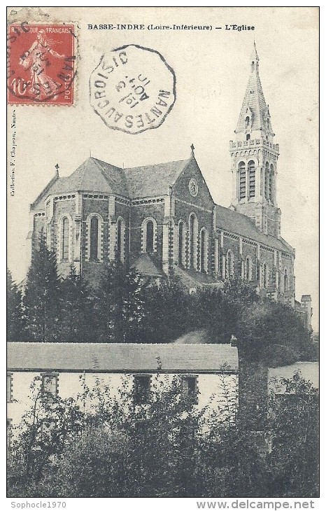 PAYS DE LA LOIRE - 44 - LOIRE ATLANTIQUE - BASSE INDRE - L'église - Basse-Indre