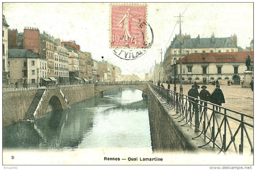 Rennes. Le Quai Lamartine . - Rennes