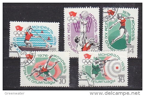 Russia 1976 Olympic Games Montreal 5v ** Mnh (27275) - Verano 1976: Montréal