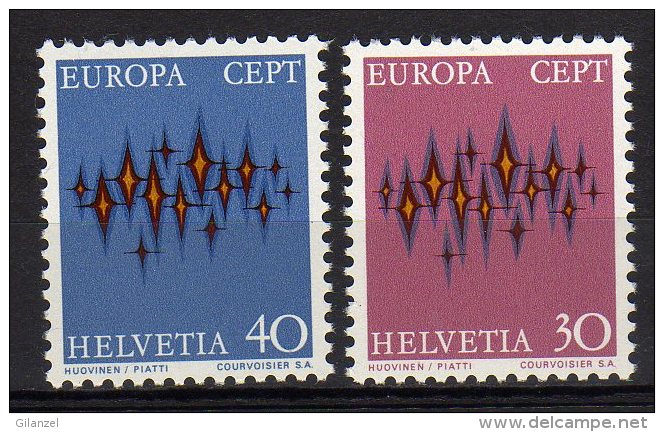 Helvetia Svizzera 1972 Europa CEPT Stamp Mint - 1972