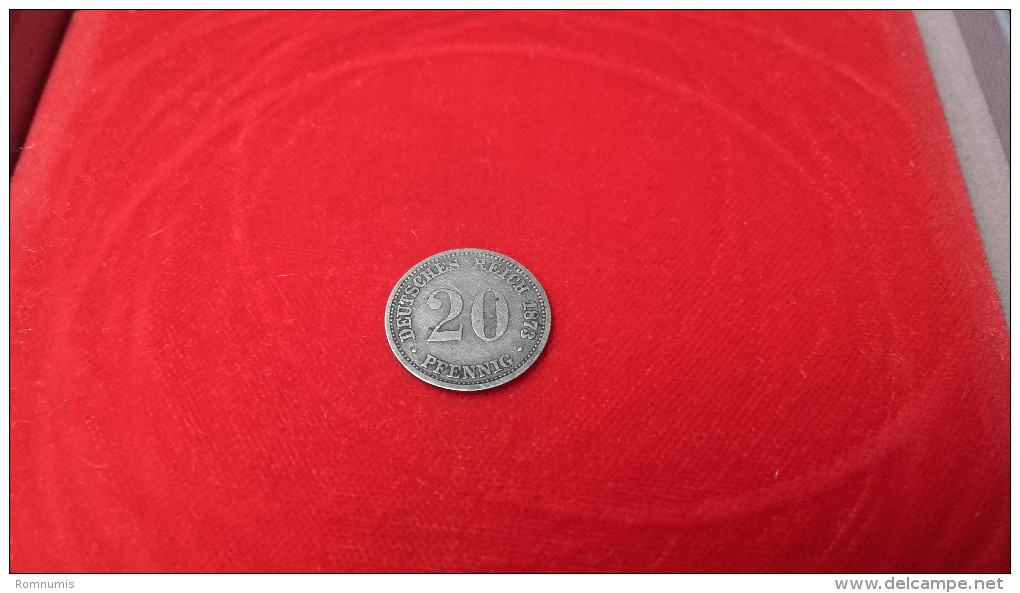 20 Pfennig 1873 A Rare - 20 Pfennig